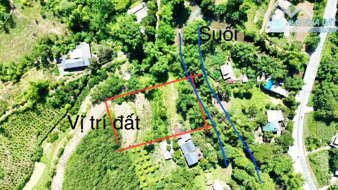 2500m Có 1000m Đất Ở - Đất Thoải Đẹp - Bám Suối Đẹp 44m - 2