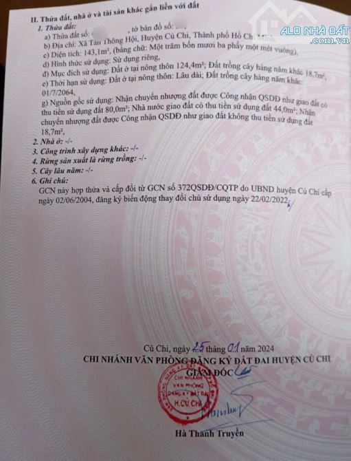 Chú Năm bán lô đất 143m2 giá 750 triệu đường Suối Lội, xã Tân Thông Hội, Củ Chi - 3