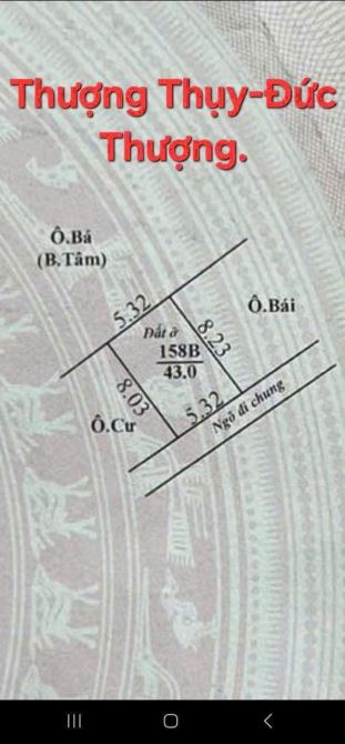BÁN 2 LÔ ĐÂT THƯỢNG THỤY - ĐỨC THƯỢNG - HOÀI ĐỨC - 40m2 và 43m2 - 3