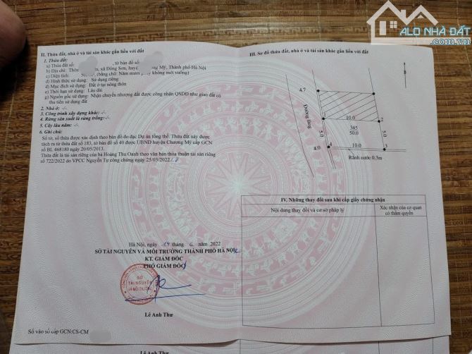 Lô đất đẹp 50m tại đông sơn-chương mỹ giáp QL6A - 3