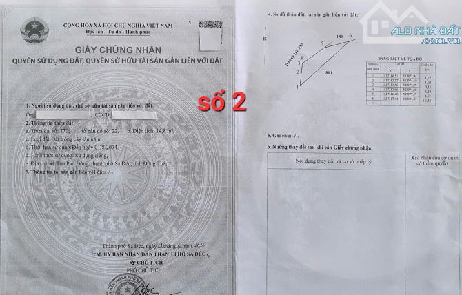 Bán Đất: Mặt Tiền kinh doanh ngay ngã 7 TP Sa Đéc - 3