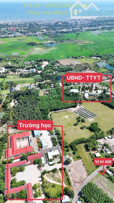 Lô đất biệt thự _Đối diện trường học gần ủy ban xã Phước Hải , Long Đất .BRVT cách biển 3k - 3