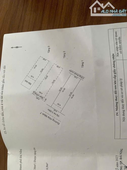 📌📌📌LÀM VIỆC TRỰC TIẾP GIÁ TỐT !!!Bán nhà 3 tầng MT đường Hoà Minh 7 - 3