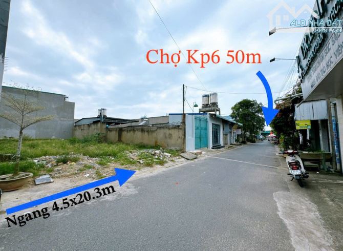 D071 Duy nhất 1 Lô MT buôn bán gần chợ kp 6 Trường CĐYT ĐN P.Tân Biên GX Hà Nội -Giá chỉ 2 - 6