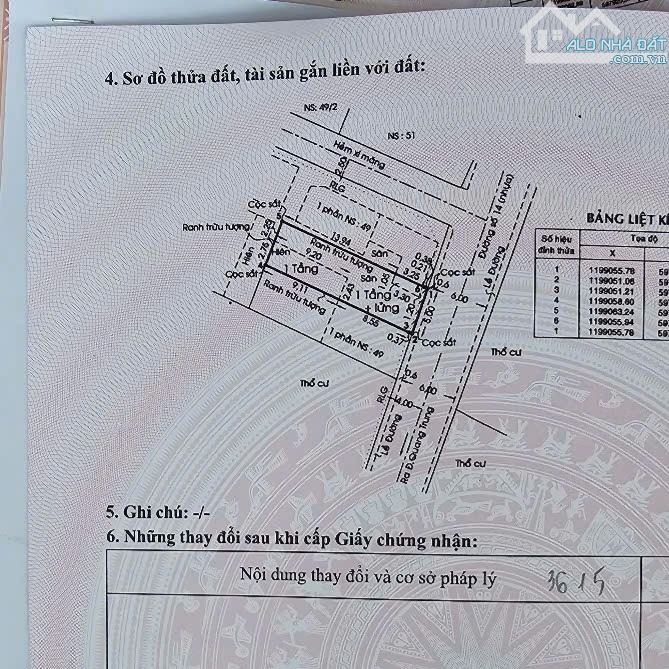 GÒ VẤP, BÁN LÔ ĐẤT MẶT TIỀN ĐƯỜNG SỐ 14 GÓC Q.TRUNG VÀ TÂN SƠN DT 5x18m - 6