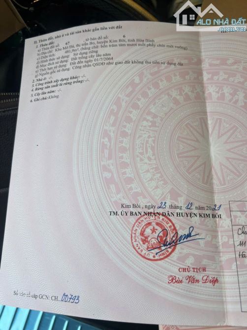 965m Có 100m Đất Ở, Bám Đường Bê Tông, Bám Suối, Cạnh Khu SInh Thái An Lạc Ecofarm, VeNus - 1