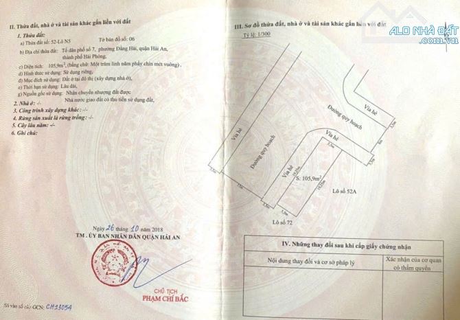 Lô góc TĐC Phúc Lộc tuyến 3 Lê Hồng Phong - 105m2 ngang 5.5m - Đường 25m - 2