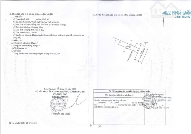✅ Bán đất mặt tiền Lê Văn Khuyên thuộc Phường 5 , TP Tân An _ Diện Tích : 5 x 24m2 - 3