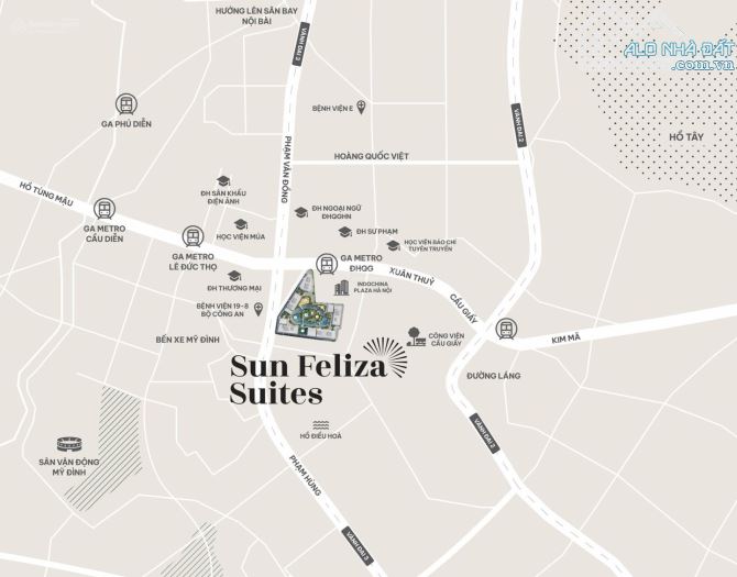 SUN FELIZA SUITER CẦU GIẤY MỞ BÁN ĐỢT ĐẦU, CHỈ 130TR/M2, CHIẾT KHẤU 18% - 3