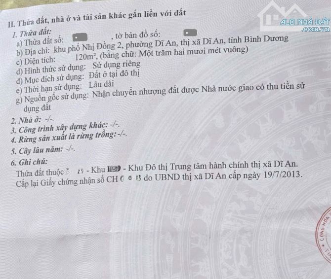 đất 120m2 7ty8 TL trung tâm hành chính Dĩ An p.Dĩ An  Tp.Dĩ An - 4