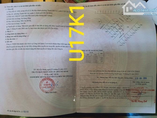 Bán đất gần chợ Thạnh Mỹ Lợi kdc số 1 đường Nguyễn Trọng Quản Quận 2 cũ (140m2) 115 tr/m2 - 4