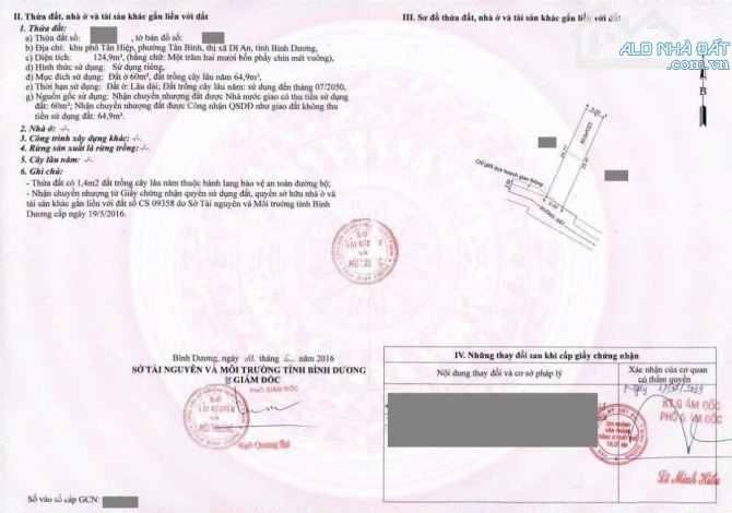 Đất gần khu di tích Hố Lang, phường Tân Bình, Tp Dĩ An - 5
