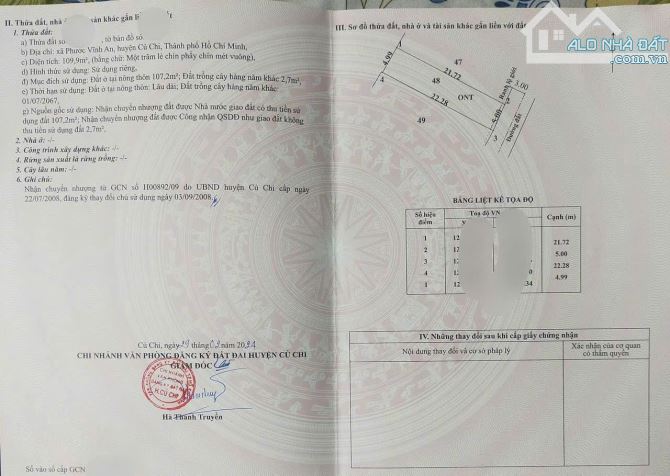 Bán đất 109m2 giá 790 triệu đường Tỉnh Lộ 2, xã Phước Vĩnh An, Củ Chi - 5