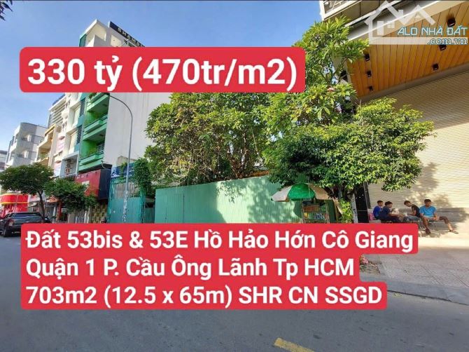 Quỹ Đất 53Bis & 53E Hồ Hảo Hớn, Cô Giang, Quận 1 P. Cầu Ông Lãnh Tp HCM