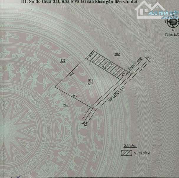 BÁN LÔ ĐẤT VUÔNG 500M2 NGAY UỶ BAN P2 MỚI BẢO LỘC