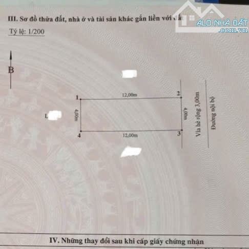 Chuyển nhượng lô đất tái định cư A51, Vĩnh Niệm, Lê Chân, Hải Phòng