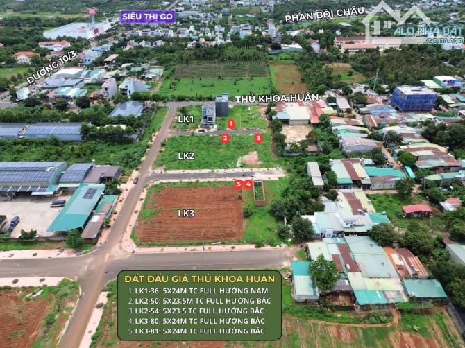 BÁN CẶP NỀN LIỀN LỀ LK3 ĐẤU GIÁ THỦ KHOA HUÂN- PHAN BỘI CHÂU GIÁ TỐT - GIÁ: 3 TỶ 650 TRIỆU