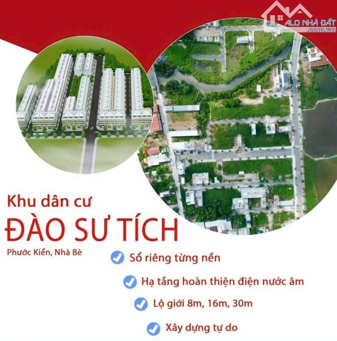 Bán Đất KDC Đào sư tích- Phước kiển - Nhà bè giá thơm
