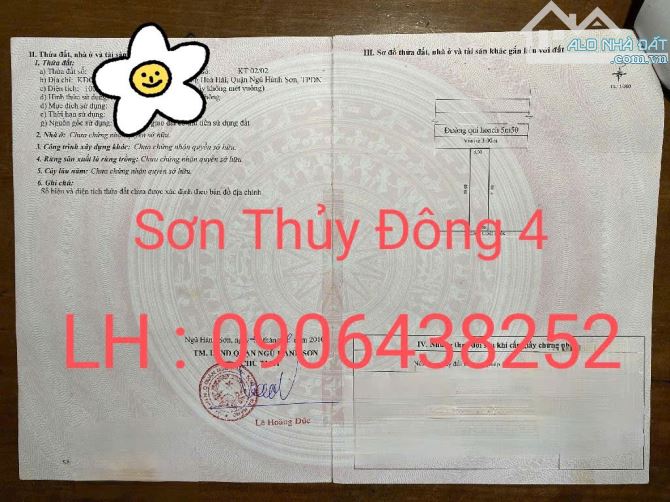 Cần bán gấp lô đất Biển ở Đường Sơn Thùy Đông , Đà Nẵng