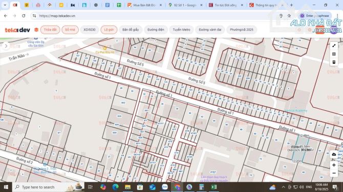 NHÀ CẤP 4, NGAY TRẦN NÃO- AN PHÚ, CÁCH CẦU SG 300M, DT 362M2, GIÁ 64 TỶ