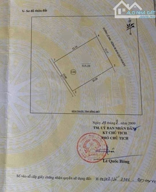 ĐẤT KINH DOANH MẶT ĐƯỜNG LÊ NIN GẦN NGÃ TƯ NGUYỄN SỸ SÁCH