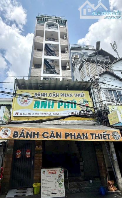 Bán Toà Căn Hộ Dịch Vụ 16P + PenHoue Mặt Tiền đường Tân Mỹ đôi diện trường ĐH Marketing Q7