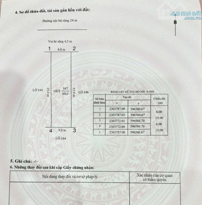 Bán đất trục chính đường 24m TDC Tam Kỳ Vĩnh Niệm Lê Chân