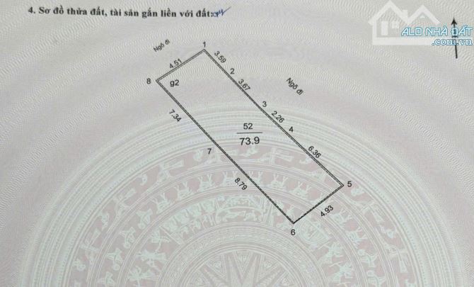 36.8 tỷ có ngay lô đất 74m mặt phố La Thành - Đống Đa - không quy hoạch - mt 5m