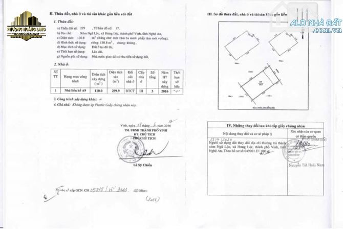 BÁN BIỆT THỰ 3 TẦNG – XÓM NGŨ LỘC-HƯNG LỘC-PHƯỜNG VINH LỘC - NGÕ HẢI THƯỢNG LÃN ÔNG - 1