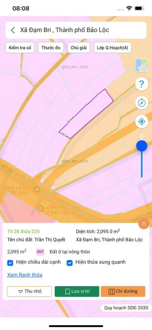 BÁN LÔ ĐẤT VUÔNG 500M2 NGAY UỶ BAN P2 MỚI BẢO LỘC - 1