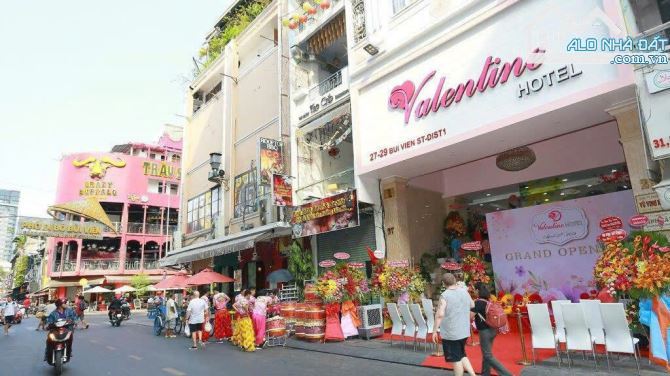 Bán khách sạn 27-29 Bùi Viện,Phạm Ngũ Lão,Quận 1. DT: 7.8*19m. H8T - HDT: 400tr Chỉ 125 tỷ - 1