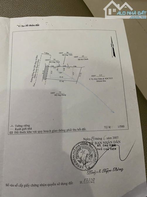 BÁN NHÀ CẤP 4, MT ĐƯỜNG ĐỒNG NAI, 265,7M NGANG 9M, GIÁ 20 TỶ 535. CN20.8 - 1