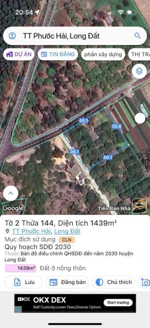 LÔ GÓC THỊ TRẤN PHƯỚC HẢI - VIEW NÚI SIÊU ĐẸP - GẦN BIỂN PHƯỚC HẢI 🌈 LÔ GÓC 1439M2 - 1