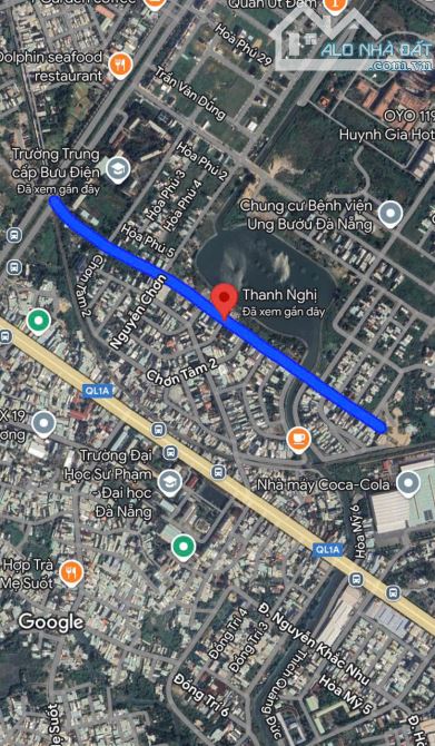 BÁN GẤP LÔ ĐẤT SẠCH ĐẸP 100M2- MT 10M5 THANH NGHỊ - GẦN SIÊU THỊ MEGA MARKET - GIÁ:5.650T - 2