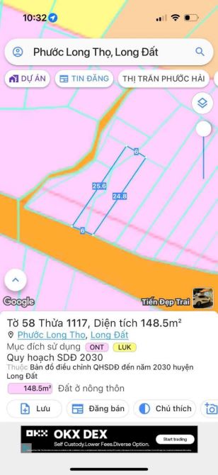 2 LÔ LIÊN KỀ MẶT TIỀN NGUYỄN HUỆ - ĐẤT ĐỎ - BRVT 🌈DT 6x25m - 148,5m2 - 80tc - 2