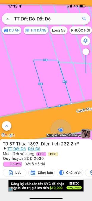 Cần bán 2 lô Đường Cách Mạng Tháng 8 Xã Đất Đỏ ngay đường tránh Ql55.BRVT - 3