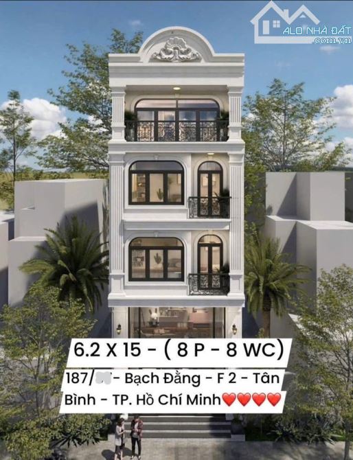 Bán nhà 4 tầng mới dt 6.2x15m, Bạch Đằng, Phường 2, Tân Bình, giá nhỉnh 13 tỷ TL - 3