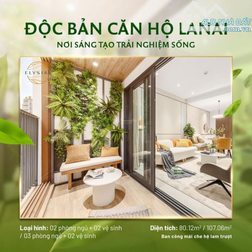 Căn hộ Elysian quận 9, rổ hàng đa dạng các căn từ 1,2,3PN giá tốt view đẹp, mua ngay trực - 3