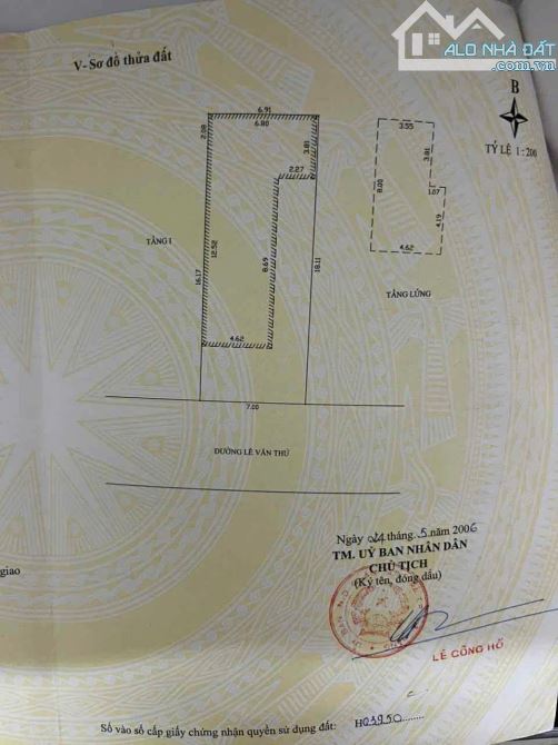 Bán lô đất mặt tiền đường Lê Văn Thứ, tặng nhà, Sơn Trà - 3