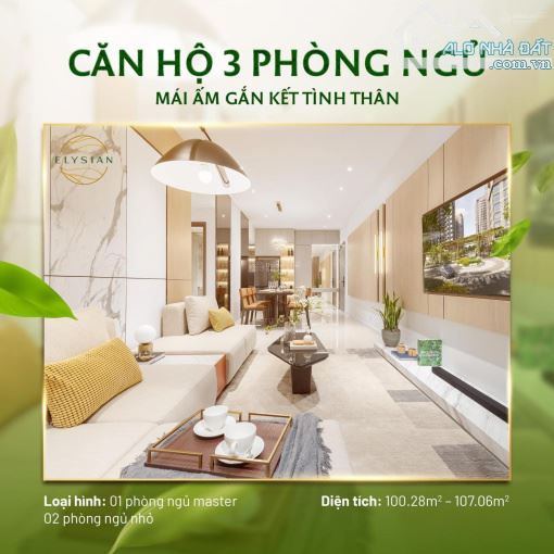 Căn hộ Elysian quận 9, rổ hàng đa dạng các căn từ 1,2,3PN giá tốt view đẹp, mua ngay trực - 4