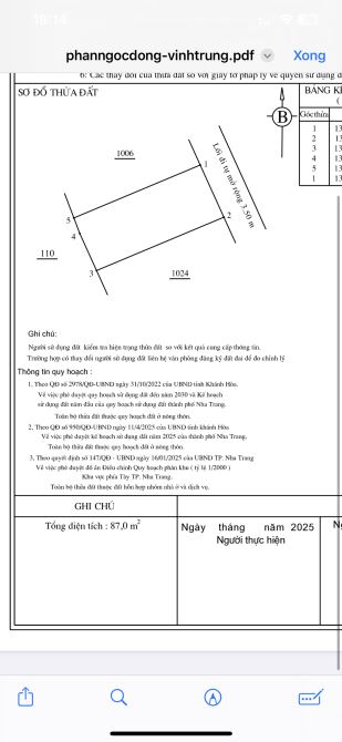 Cần bán lô đất Vĩnh Trung Phường Tây Nha Trang chỉ 1 tỷ 300 triệu - 4