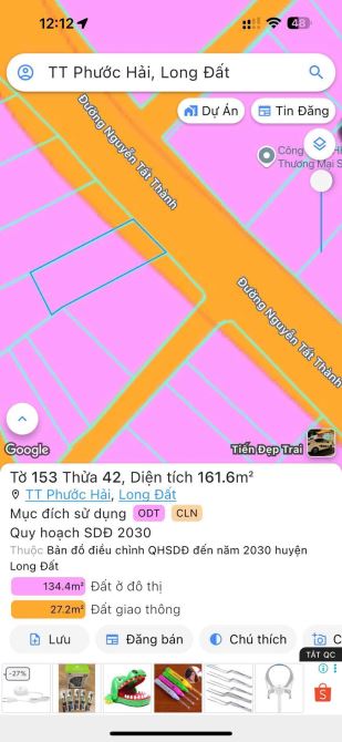🔺Mặt tiền Nguyễn Tất Thành đi thẳng ra quảng trường Phước Hải chỉ 700m  DT 8x20 156m2 có - 4