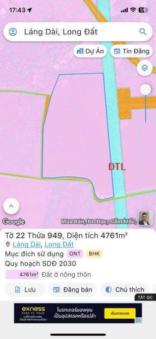 LÔ 4761M GÓC 2 MẶT TIỀN DÀI MIÊN MAN THA HỒ PHÂN LÔ GIÁ 5,5 TỶ - 4