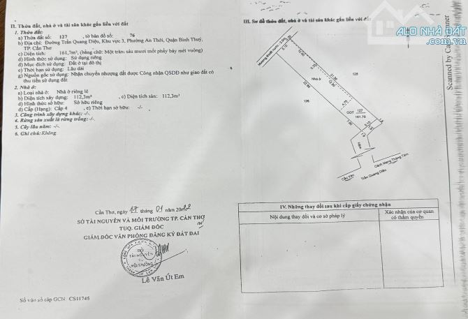 BÁN ĐẨT MẶT TIỀN ĐƯỜNG TRẦN QUANG DIỆU , BÌNH THUỶ CẦN THƠ - 5