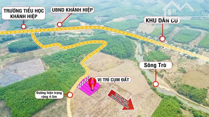 3000m2 đã chia thành 5 sổ, đất vuông đẹp giá tốt tại Khánh Hiệp Khánh Vĩnh - 5