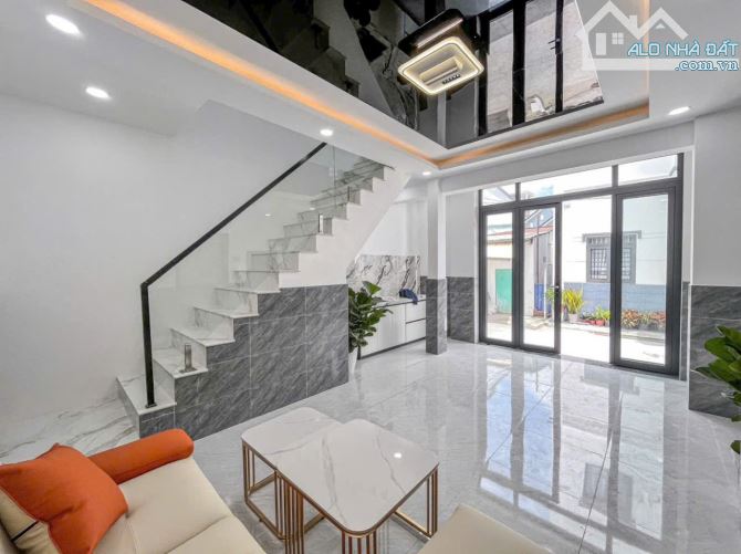 nhà 1 trệt 1 lầu mới hẻm đường phạm ngũ lão kế chợ an hòa lộ giới 5,5m - 6