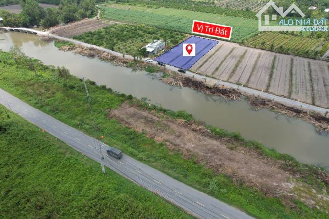 1000m2 đất vườn mặt tiền 816 vew kênh được lên thổ 1ty650 triệu Bình đức bến lức rẻ nát kh - 6