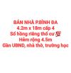 BÁN NHÀ ĐẤT BÌNH ĐA, SỔ HỒNG RIÊNG THỔ CƯ, HẺM RỘNG 4.5m GẦN NHÀ THỜ, TRƯỜNG HỌC