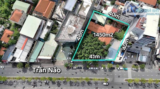 Bán nhà 169 Trần Não Quận 2 chỉ 450 triệu/m2 DT 40x50 co 1.450m2 thổ