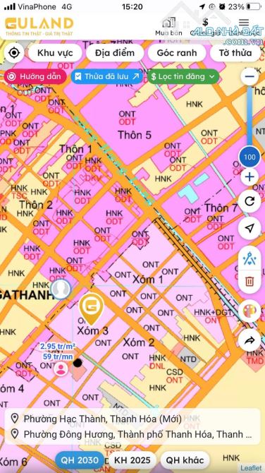 Cần bán lô đất 8m mặt tiền tại Nga Sơn - Thanh Hóa, cách khu đấu giá hơn 100m, 3xx